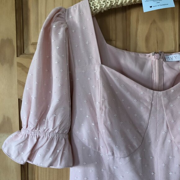 NWT Ivy City Co Ballerina Tulle Midi Dress in Pink - Sz L - Picture 6 of 13